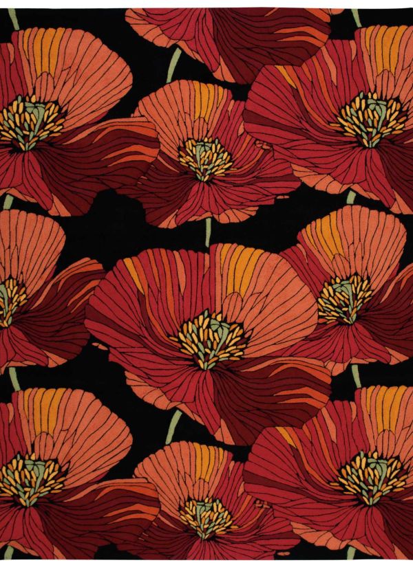 Nourison Home Fantasy Black Collection