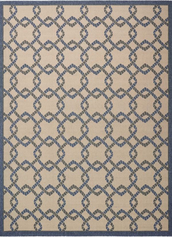 Nourison Home Caribbean Ivory/Blue 9'3" x 12'9" Collection