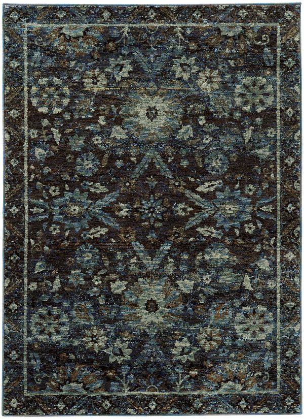Oriental Weavers Andorra 7124a Navy Collection