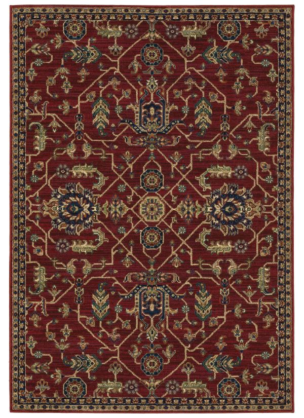 Oriental Weavers Ankara 531r Red Collection
