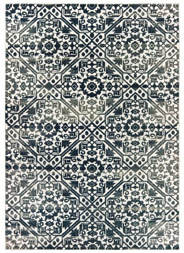 Oriental Weavers Bowen 5506e Navy 2'3" x 7'6" Runner Collection