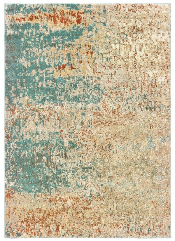 Oriental Weavers Carson 9654b Blue 3'10" x 5'5" Collection