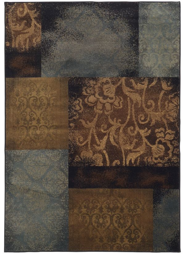 Oriental Weavers Hudson 4878b Blue Collection