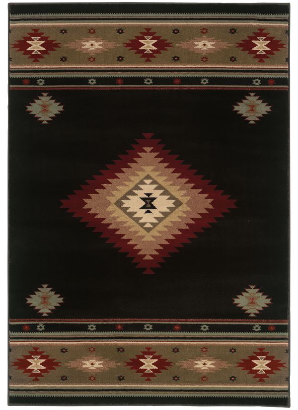Oriental Weavers Hudson 87g Black Collection
