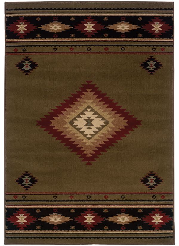 Oriental Weavers Hudson 87j Green Collection