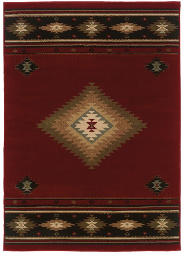 Oriental Weavers Hudson 87k Red Collection