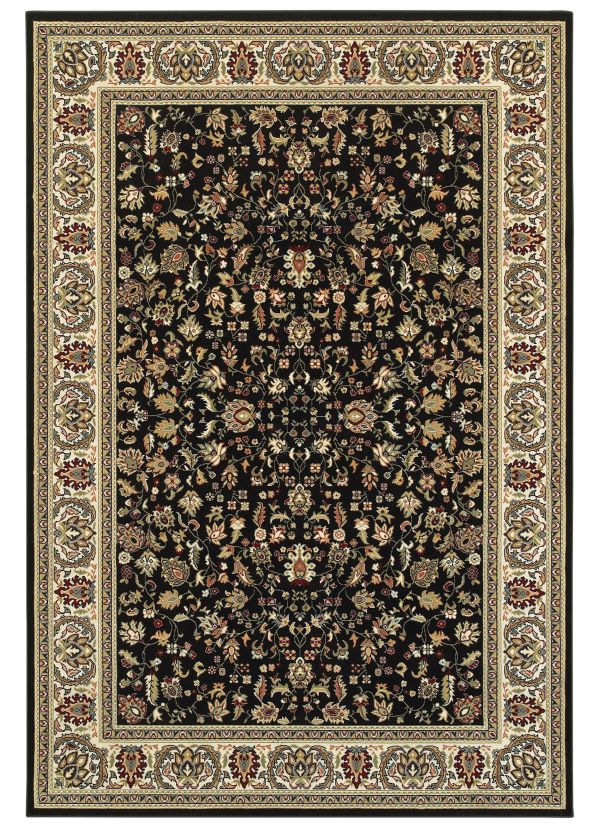 Oriental Weavers Kashan 108b Black Collection