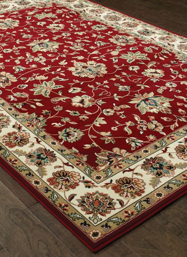 Oriental Weavers Kashan 4929r Red Collection