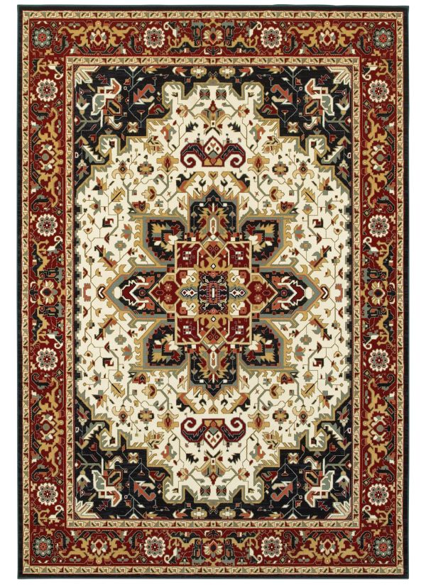 Oriental Weavers Kashan 96w Red Collection