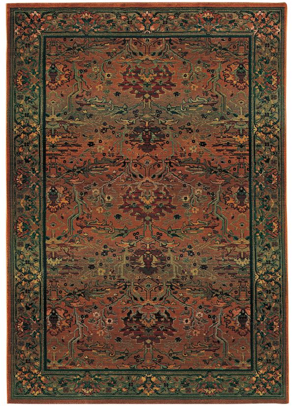 Oriental Weavers Kharma 465j Green Collection