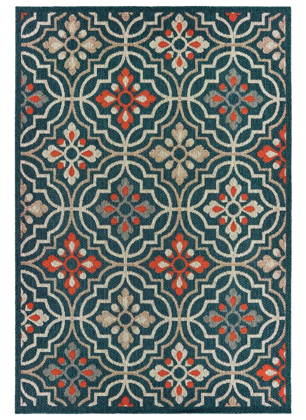 Oriental Weavers Latitude 709b Blue Collection