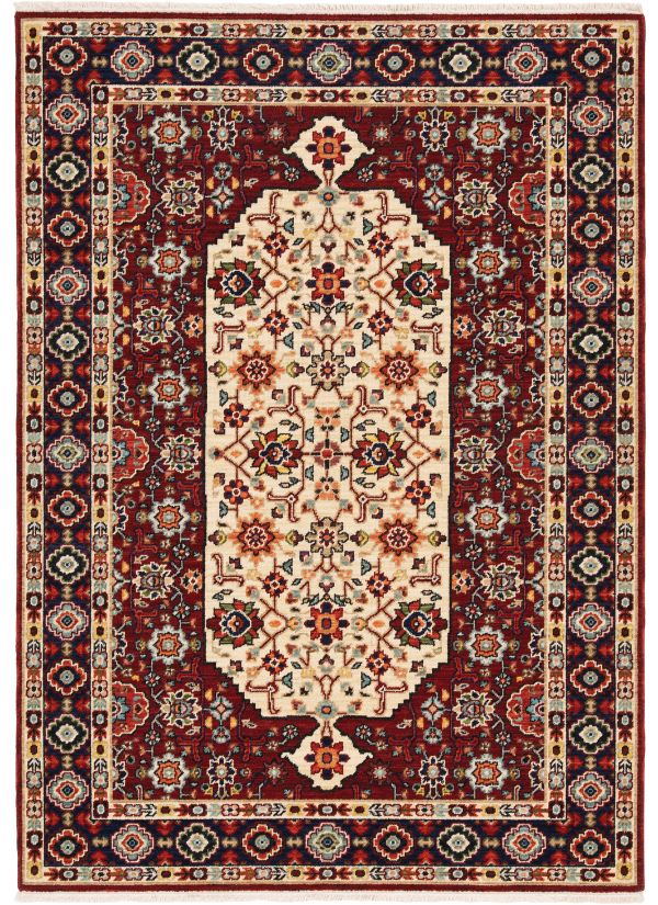 Oriental Weavers Lilihan 1802w Red Collection