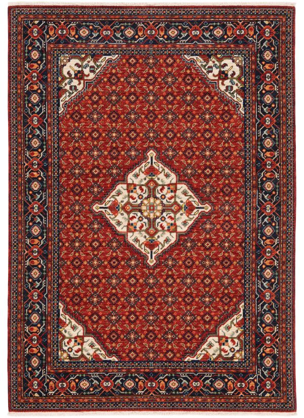 Oriental Weavers Lilihan 1c Red Collection