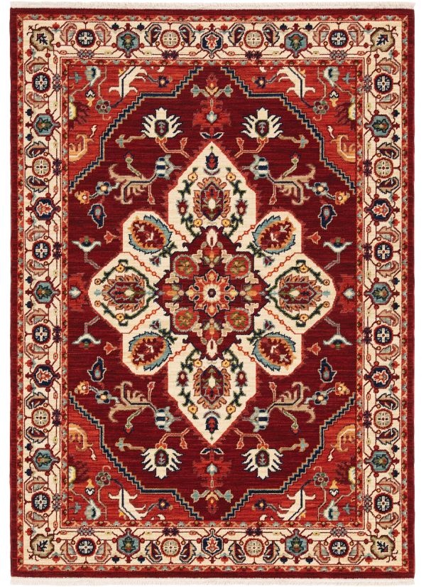 Oriental Weavers Lilihan 5502c Red Collection