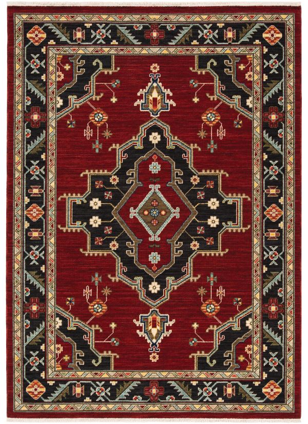 Oriental Weavers Lilihan 92R Red Collection