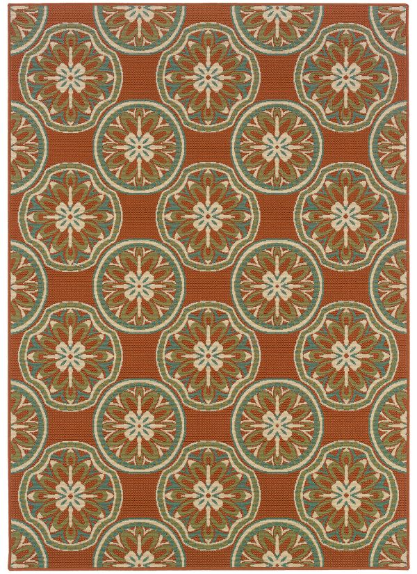 Oriental Weavers Montego 8323d Rust Collection