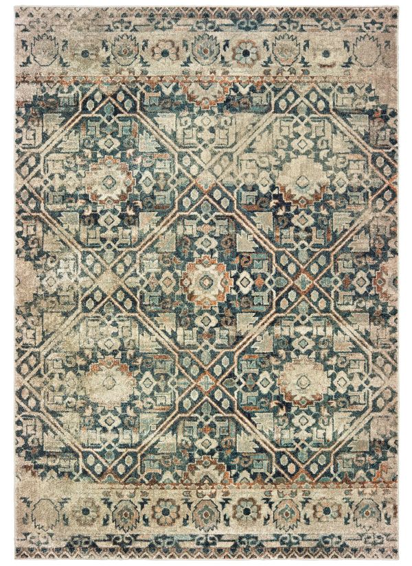 Oriental Weavers Raleigh 4925l Blue Collection