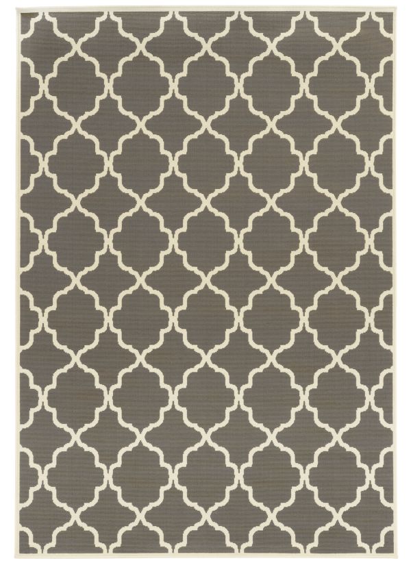 Oriental Weavers Riviera 4770w Charcoal Collection