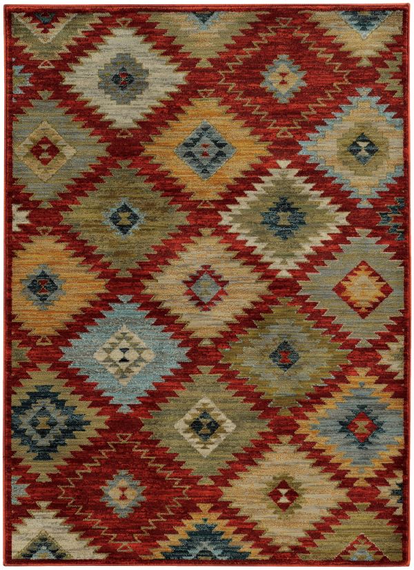 Oriental Weavers Sedona 5936d Red Collection