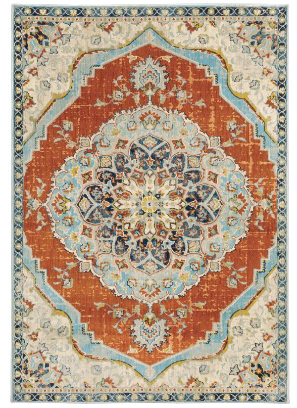 Oriental Weavers Xanadu 1332q Orange Collection
