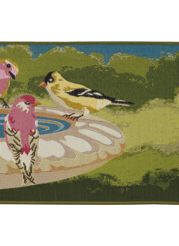 Liora Manne Esencia Bathing Birdies Green Collection