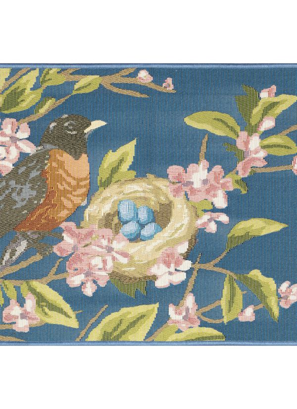 Liora Manne Esencia Robin's Nest Blue Collection