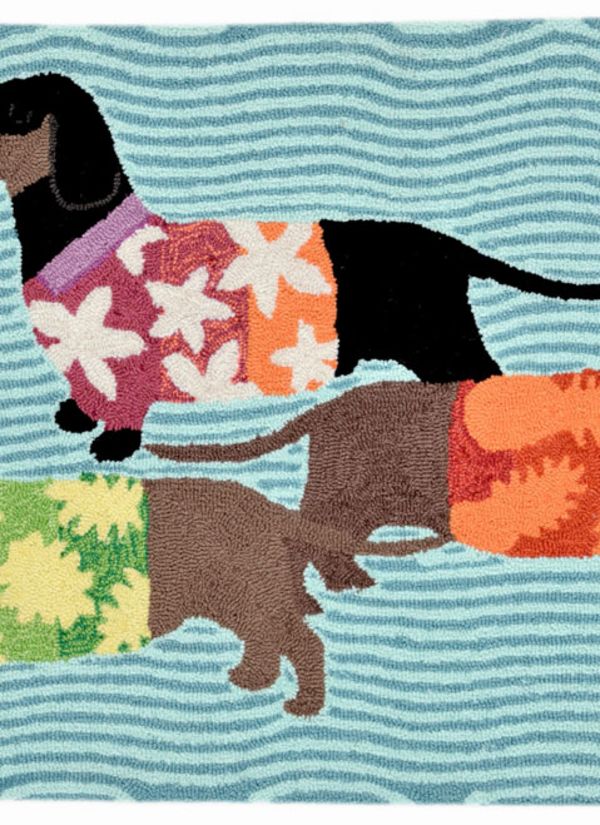 Liora Manne Frontporch Tropical Hounds Multi Collection
