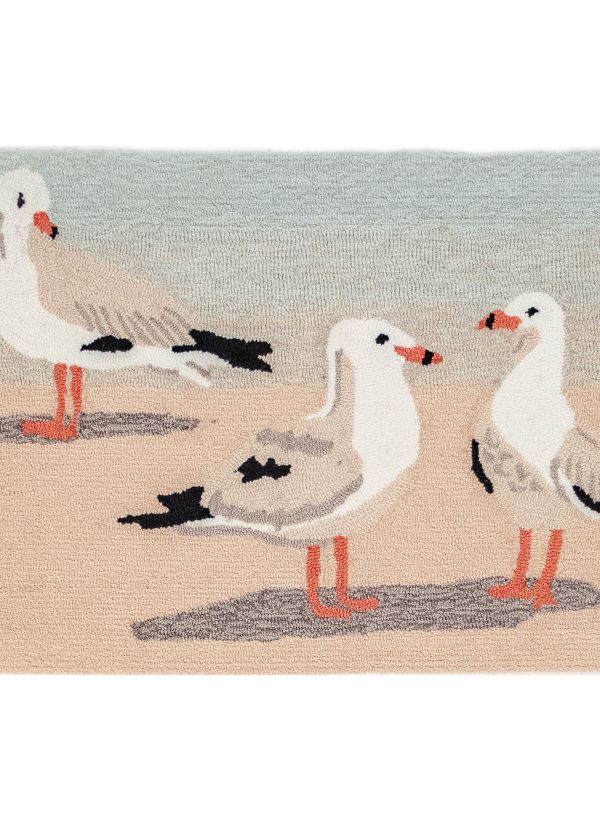 Liora Manne Frontporch Gulls Sand Collection