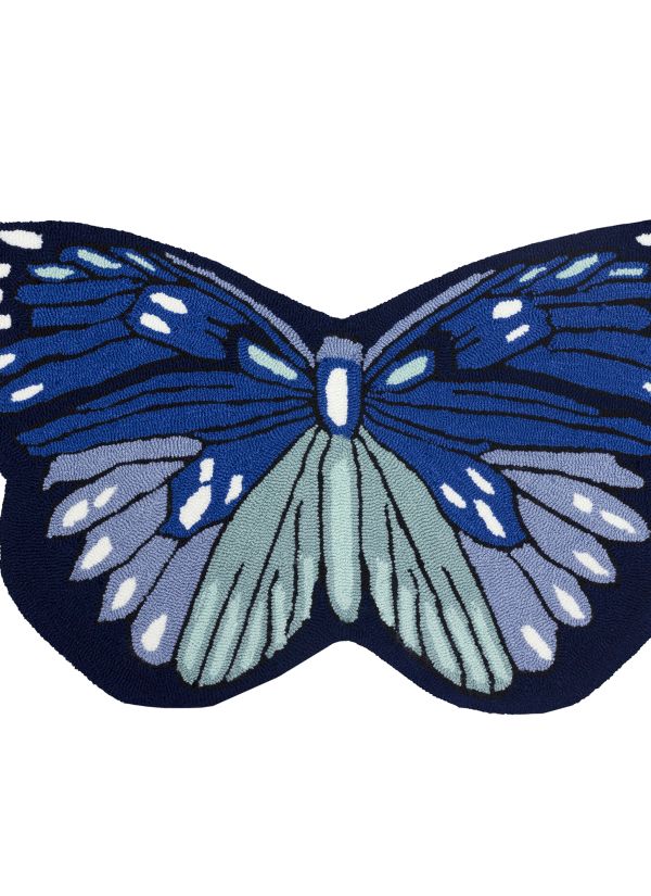Liora Manne Frontporch Monarch Blue 1'8" x 2'10" Collection