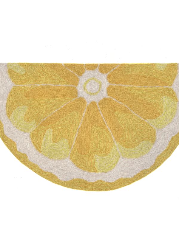 Liora Manne Frontporch Lemon Slice Yellow Collection