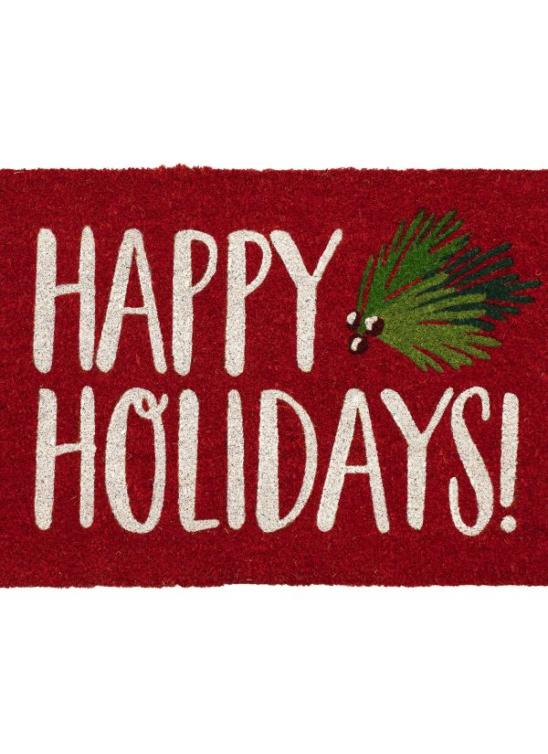 Liora Manne Natura Happy Holidays Holly Red 1'6" x 2'6" Collection