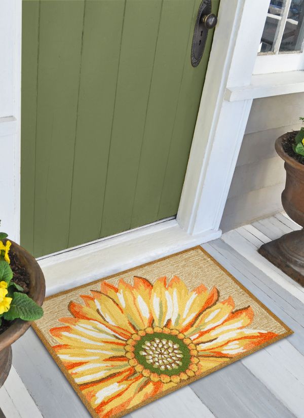 Liora Manne Frontporch Sunflower Yellow Rug from Liora Manne TO141709 Area US