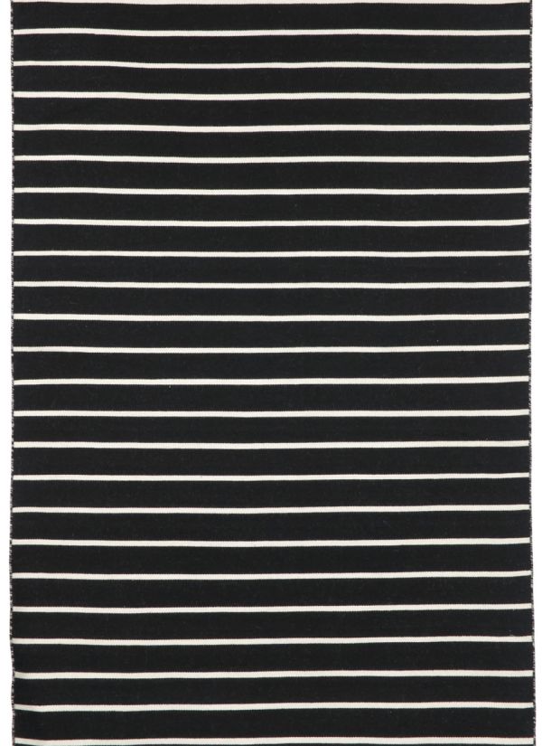 Liora Manne Sorrento Pinstripe Black Collection