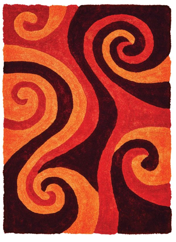 United Weavers Finesse Chimes Burnt Orange Collection