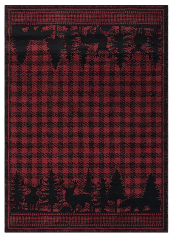 United Weavers Highlands Woodland Red Collection