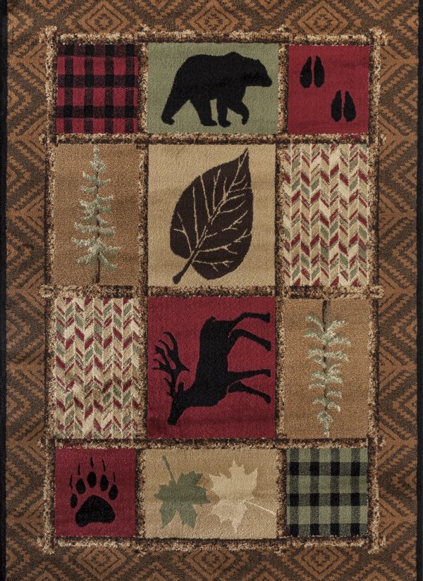 United Weavers Woodside Hunter's Patchwork Multi Collection