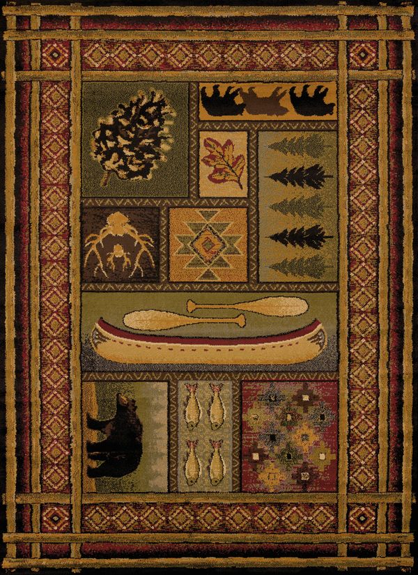 United Weavers Affinity Lodge Canvas Multi Collection