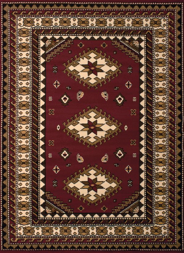 United Weavers Dallas Tres Burgundy Collection