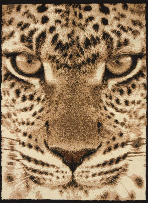 United Weavers Legends Leopard Face Multi 5'3" x 7'2" Collection