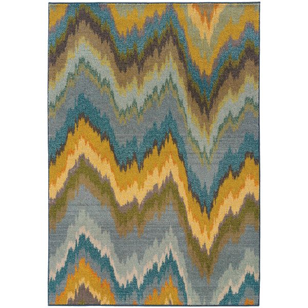Area Rug Oriental Weavers Kaleidoscope 8020g Yellow Flooring Liquidators