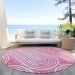 Addison Rugs Chantille Blush 8'0" x 8'0" Round Room Scene