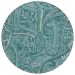 Addison Rugs Chantille Teal 8'0" x 8'0" Round Collection