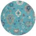 Addison Rugs Chantille Teal 8'0" x 8'0" Round Collection