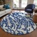 Addison Rugs Chantille Navy 8'0" x 8'0" Round Room Scene