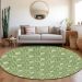 Addison Rugs Chantille Green 8'0" x 8'0" Round Room Scene