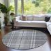 Addison Rugs Chantille Gray 8'0" x 8'0" Round Room Scene
