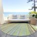 Addison Rugs Chantille Aloe 8'0" x 8'0" Round Room Scene