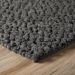 Dalyn Rugs Gorbea GR1 Charcoal 6'0" x 6'0" Square Room Scene