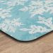 Mohawk Dri-pro Deluxe Cushion Mat Holiday Flakes Teal 1'8" x 3'6" Room Scene