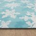 Mohawk Dri-pro Deluxe Cushion Mat Holiday Flakes Teal 1'8" x 3'6" Room Scene